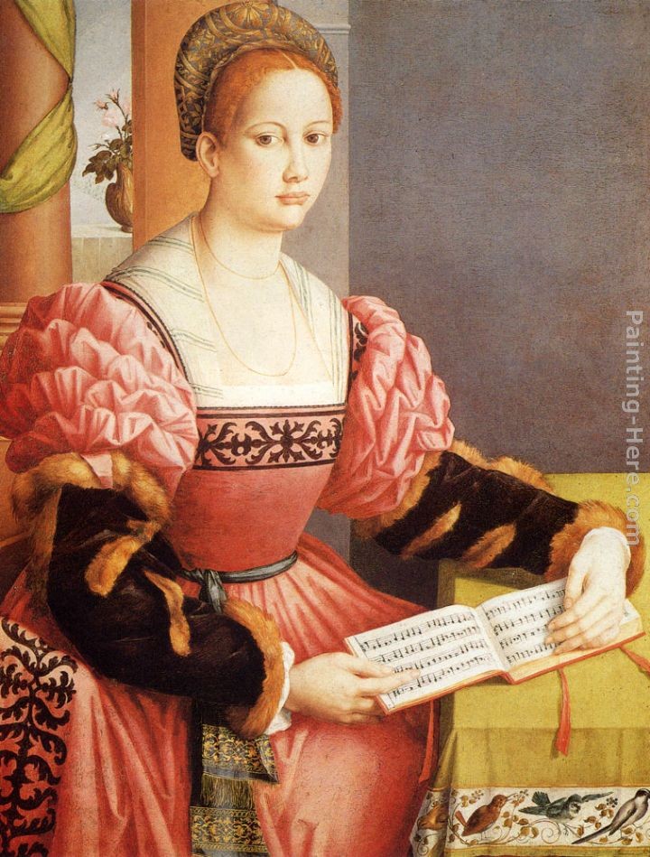 Francesco Ubertini Bacchiacca II Portrait Of A Lady